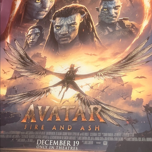 Avatar BUNDLE 2025 Fire and Ash Ticket, Posters, Pin, Notebook Friend Fam NEW - Picture 8 of 12